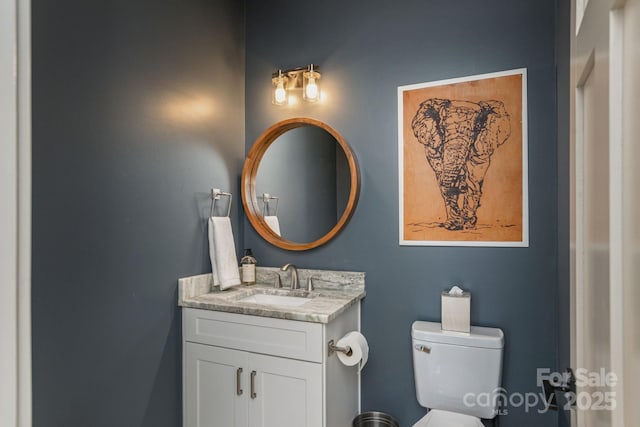 40 Hidden Pond Ln, Brevard, NC 28712 - half bathroom featuring vanity and toilet