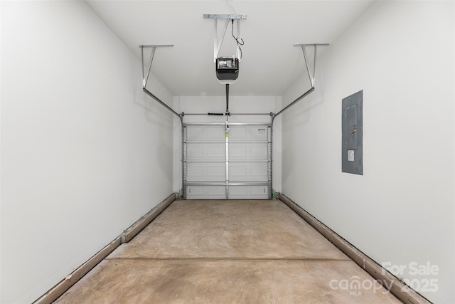 105 Spring Garden Dr, Gastonia, NC 28052 - garage featuring electric panel and a garage door opener