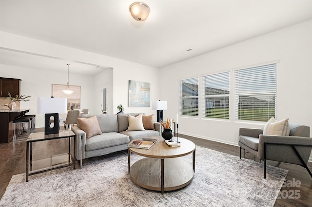 124 Canada Dr Unit 45, Statesville, NC 28166 - living area featuring wood finished floors and baseboards