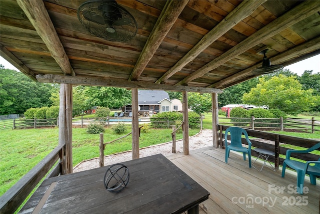 2310 Gill Jordan Rd, Chester, SC 29706 - view of wooden terrace
