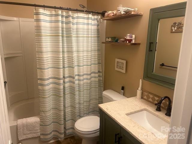 2310 Gill Jordan Rd, Chester, SC 29706 - bathroom with vanity and shower / tub combo with curtain