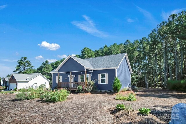 5016 Old Pine Ln, Cherryville, NC 28021 - view of front facade featuring a porch and roof with shingles