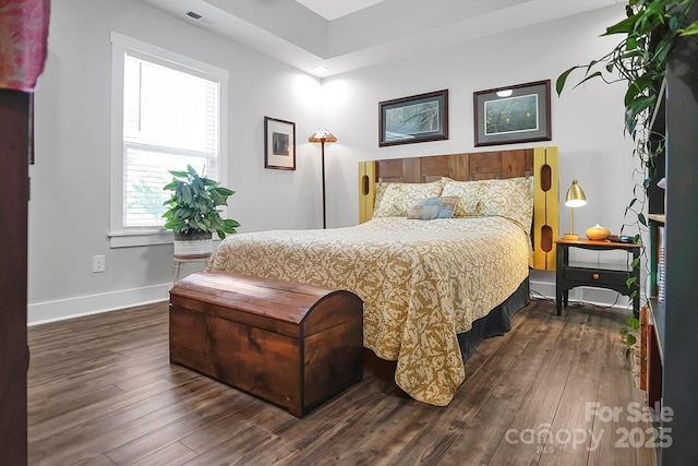 5016 Old Pine Ln, Cherryville, NC 28021 - bedroom with dark wood-type flooring and baseboards