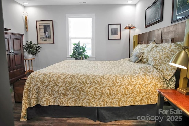 5016 Old Pine Ln, Cherryville, NC 28021 - bedroom featuring recessed lighting, wood finished floors, and baseboards