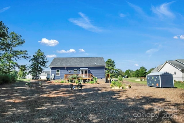 5016 Old Pine Ln, Cherryville, NC 28021 - rear view of house featuring a deck