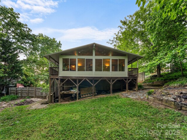 100 Tarragon Pl, Flat Rock, NC 28731 - back of property with a sunroom