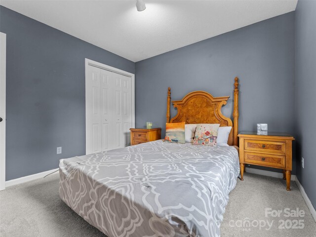100 Tarragon Pl, Flat Rock, NC 28731 - carpeted bedroom featuring a closet and baseboards