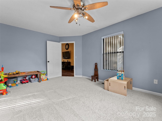 100 Tarragon Pl, Flat Rock, NC 28731 - carpeted bedroom featuring baseboards and a ceiling fan