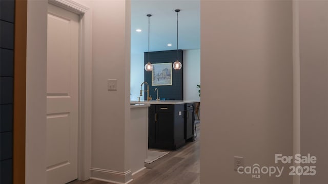 4710 Old Pageland Marshville Rd, Monroe, NC 28112 - hallway featuring light wood-type flooring and baseboards
