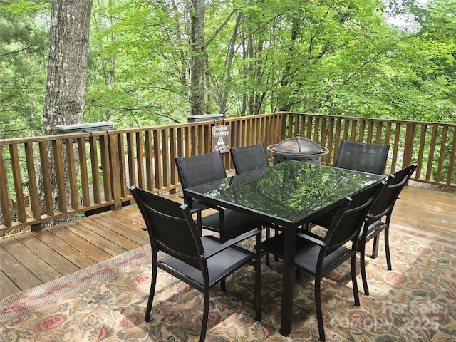 105 Bent Creek Blvd Unit 16, Lake Lure, NC 28746 - deck featuring outdoor dining space