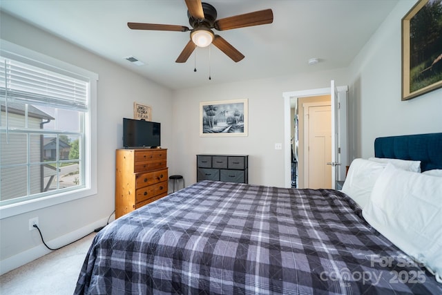 624 Cardwell Ln, Fletcher, NC 28732 - carpeted bedroom with a ceiling fan