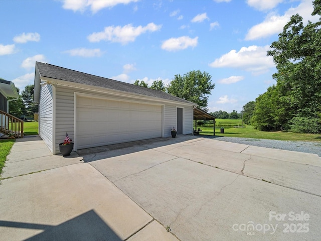 714 Helms Efird Rd, Marshville, NC 28103 - garage with a detached garage