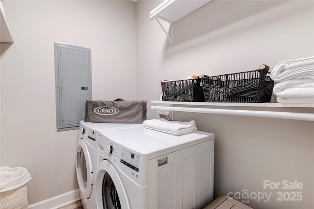 145 Inn At Crestwood Dr, Boone, NC 28607 - laundry area with electric panel, independent washer and dryer, and baseboards