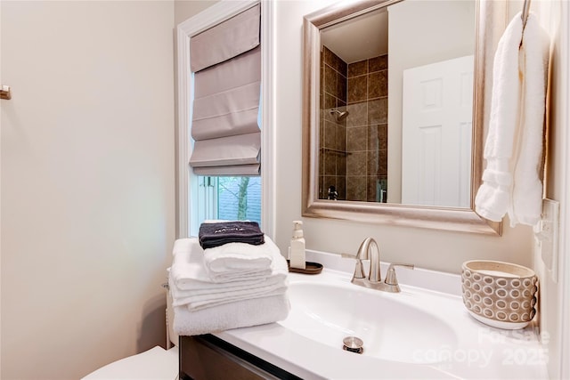 145 Inn At Crestwood Dr, Boone, NC 28607 - bathroom featuring vanity, toilet, and tiled shower