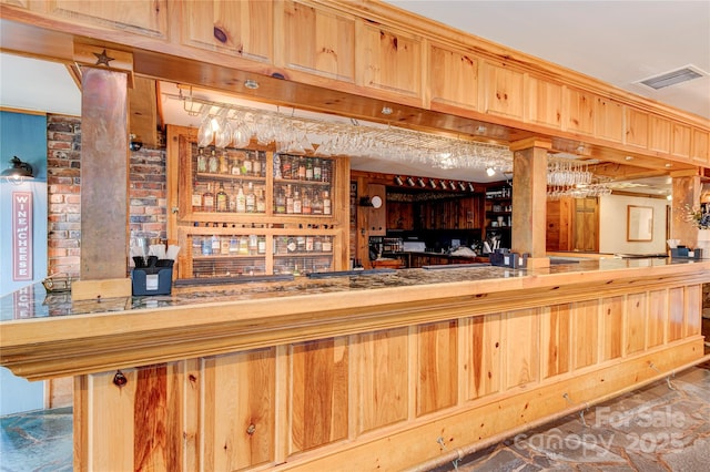 145 Inn At Crestwood Dr, Boone, NC 28607 - indoor dry bar with ornate columns