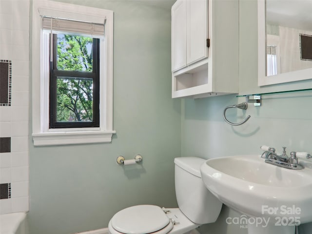 27 Alabama Ave, Weaverville, NC 28787 - bathroom with toilet, a sink, a bathtub, and a shower