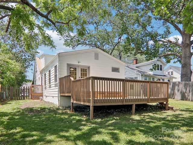 27 Alabama Ave, Weaverville, NC 28787 - back of property with a deck