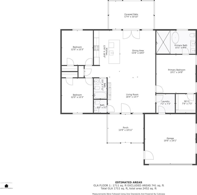 1246 Bob Falls Rd, Shelby, NC 28150 - view of floor plan / room layout
