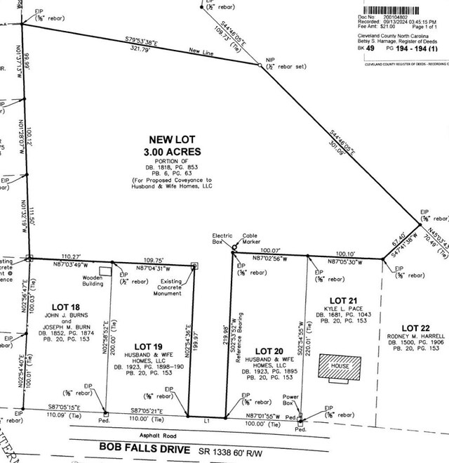 1246 Bob Falls Rd, Shelby, NC 28150 - map of parcels