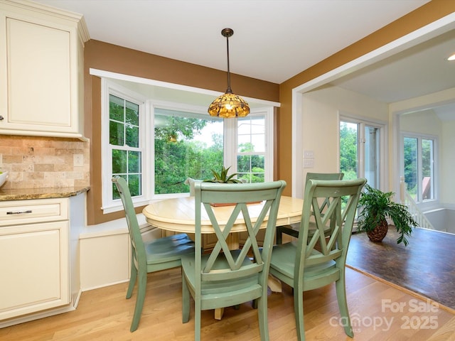 7356 Terrace Dr, Charlotte, NC 28211 - dining space with light wood-style flooring