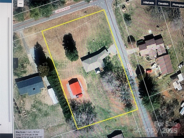114 Aqua Dr, Forest City, NC 28043 - aerial overview of property's location with property parcel outlined