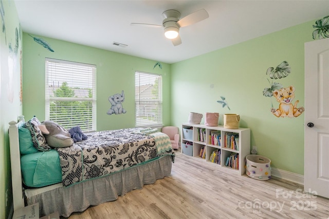 85017 Newloch Ct, Lancaster, SC 29720 - bedroom with wood finished floors, a ceiling fan, and baseboards