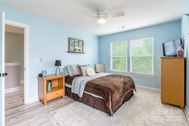 85017 Newloch Ct, Lancaster, SC 29720 - bedroom featuring baseboards, wood finished floors, and a ceiling fan