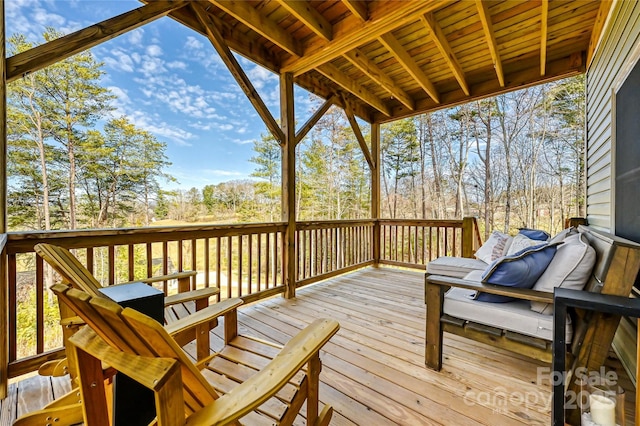 11 Ridge Brook Dr, Weaverville, NC 28787 - view of wooden terrace