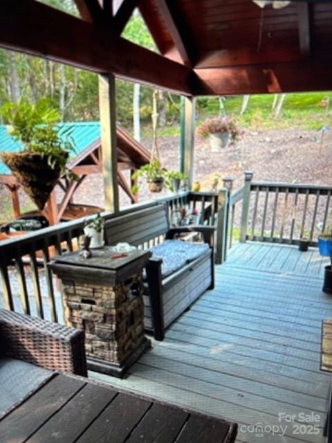 623 Overlook Dr, Spruce Pine, NC 28777 - view of deck