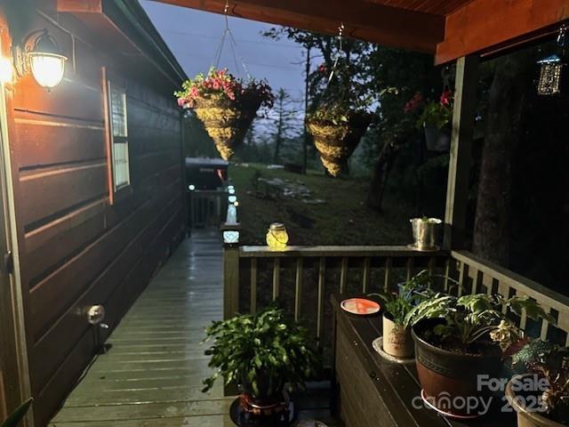 623 Overlook Dr, Spruce Pine, NC 28777 - view of wooden deck