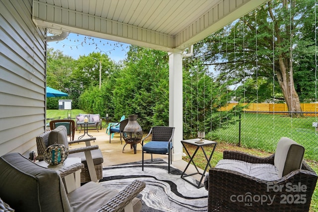 204 Craig St, Mount Holly, NC 28120 - view of patio / terrace featuring view of wooded area