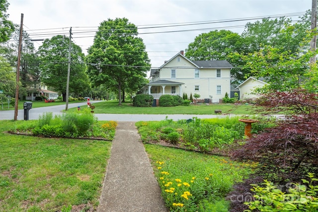 108 Connally St, Black Mountain, NC 28711 - view of green lawn with covered porch