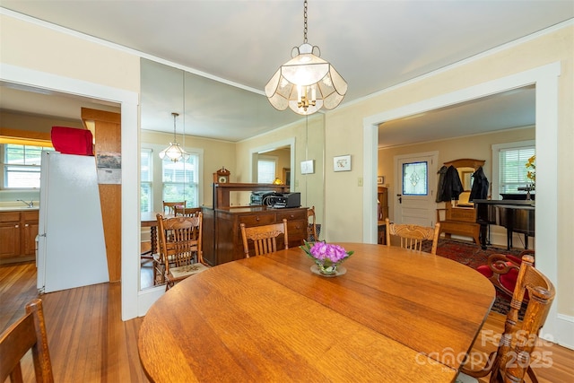 108 Connally St, Black Mountain, NC 28711 - dining room with wood finished floors and crown molding