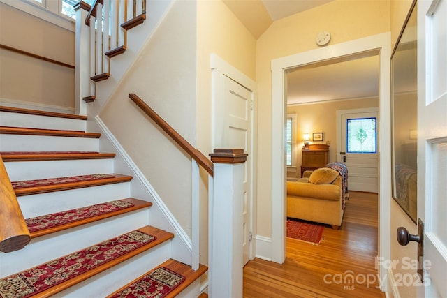 108 Connally St, Black Mountain, NC 28711 - staircase with wood finished floors
