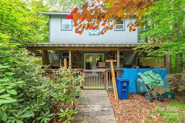 108 Connally St, Black Mountain, NC 28711 - view of front facade with a porch and french doors