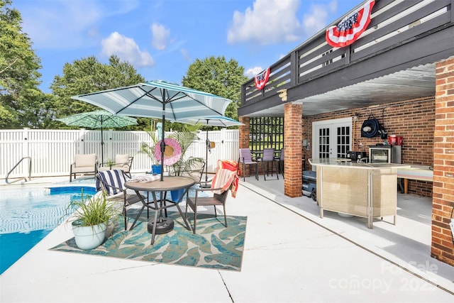 1 Plaza Dr, Granite Falls, NC 28630 - view of patio with french doors