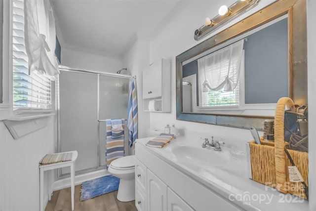 1 Plaza Dr, Granite Falls, NC 28630 - full bathroom featuring a stall shower, plenty of natural light, and vanity
