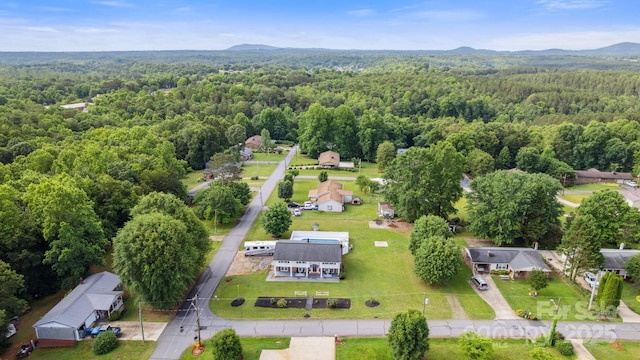 1 Plaza Dr, Granite Falls, NC 28630 - aerial view of a forest and a mountain backdrop