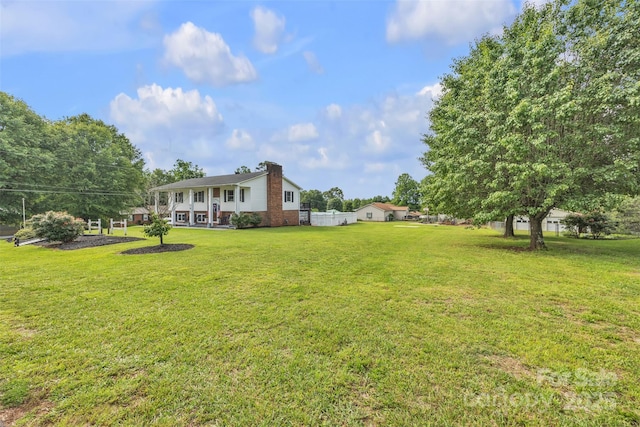1 Plaza Dr, Granite Falls, NC 28630 - view of yard with a porch