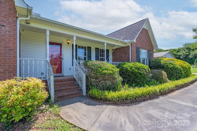 500 Belleview Rd, Rock Hill, SC 29730 - view of front of property with covered porch, brick siding, and roof with shingles