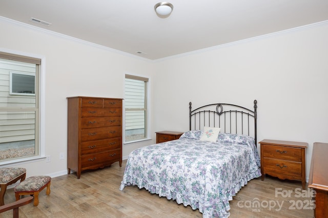 238 Cherrytree Dr, Fort Mill, SC 29715 - bedroom featuring light wood-style floors, crown molding, and baseboards
