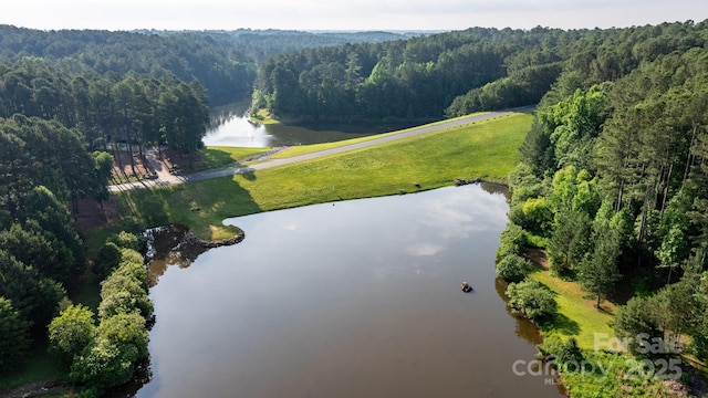5487 Back Shore Dr, Granite Falls, NC 28630 - bird's eye view of a nearby body of water and a forest