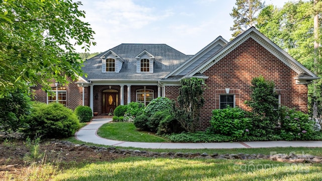 5487 Back Shore Dr, Granite Falls, NC 28630 - view of front of property featuring brick siding