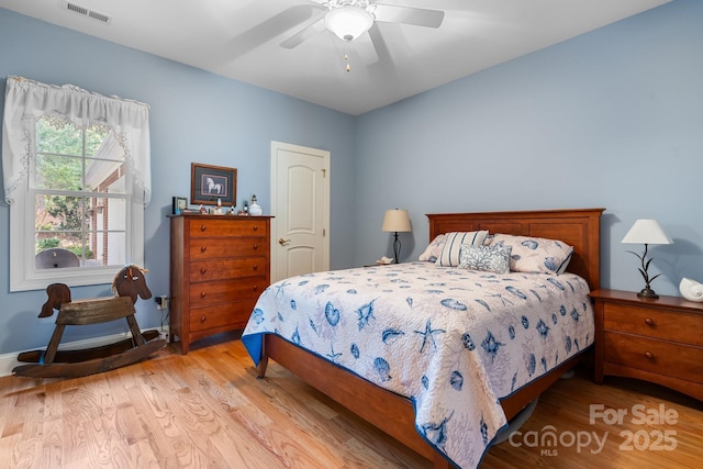 5487 Back Shore Dr, Granite Falls, NC 28630 - bedroom featuring wood finished floors and ceiling fan