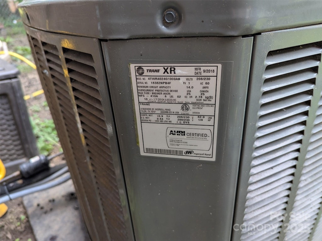 1210 Grady St, Salisbury, NC 28144 - detailed view of cooling unit