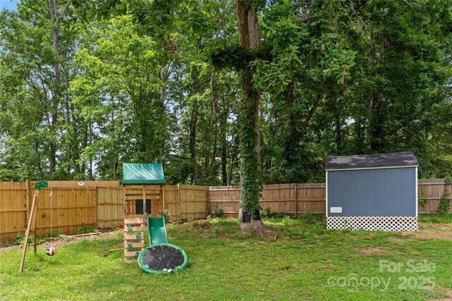 381 Mountain View St, Forest City, NC 28043 - view of yard featuring a playground