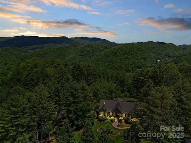 2160 Valle Cay Dr, Vilas, NC 28692 - view of mountain background featuring a heavily wooded area