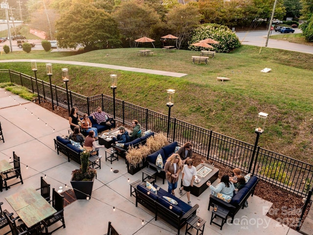 408 Bowling Park Rd, Asheville, NC 28803 - view of patio / terrace with an outdoor hangout area