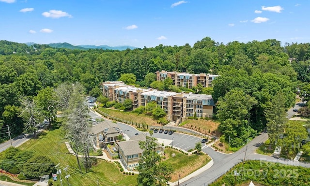 408 Bowling Park Rd, Asheville, NC 28803 - aerial view of property's location featuring a heavily wooded area