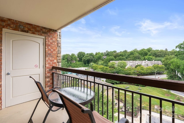 408 Bowling Park Rd, Asheville, NC 28803 - balcony with view of scattered trees
